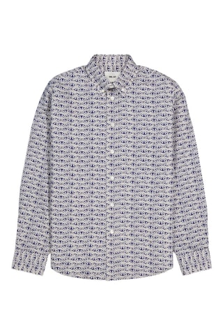 Camisa Colby - Azul marino y blanco