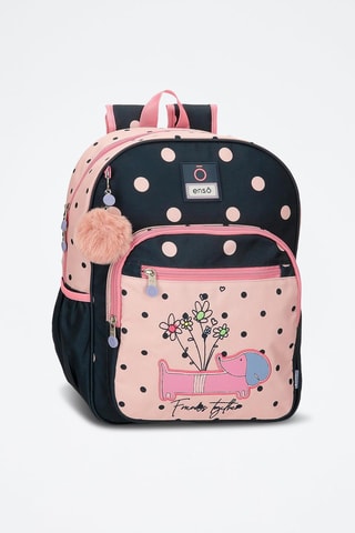 Sac à dos Friends together - Bleu marine et rose