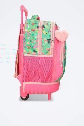 Sac à dos à roulettes - Rose