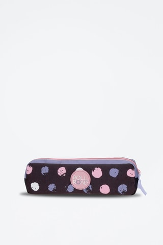 Trousse - Bleu foncé et rose