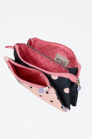 Trousse Friends Together Bleu foncé et rose