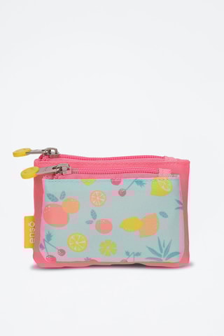 Trousse Rose et vert d'eau