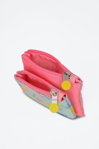 Trousse Rose et vert d'eau