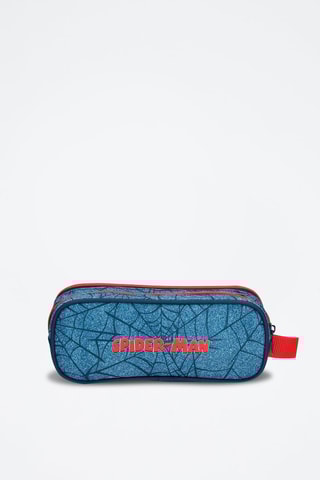 Trousse en jean Spiderman Avengers Marvel - Indigo et rouge