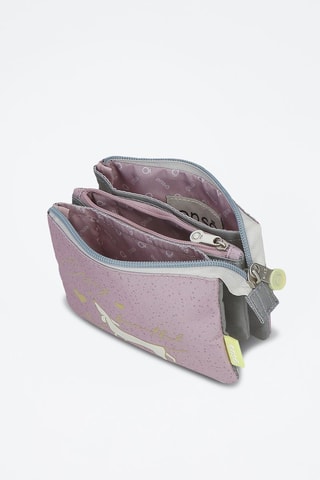 Porte-monnaie Enjoy a Beautiful Day Enso - Lilas et gris