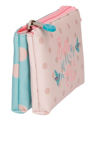 Porte-monnaie - Turquoise et rose