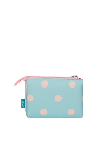 Porte-monnaie - Turquoise et rose