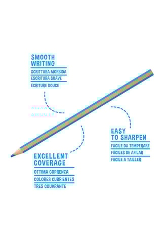 18 crayons de couleur - 3,3 mm