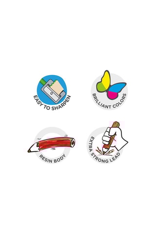 24 crayons de couleur - Dès 3 ans