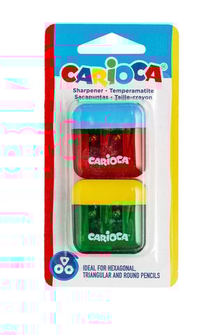2 taille-crayons - Rouge et vert