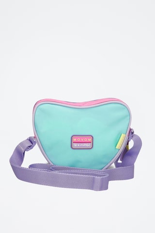 Sac bandoulière - Turquoise et rose