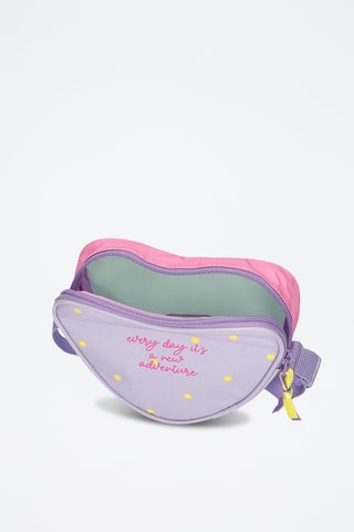 Sac bandoulière - Turquoise et rose