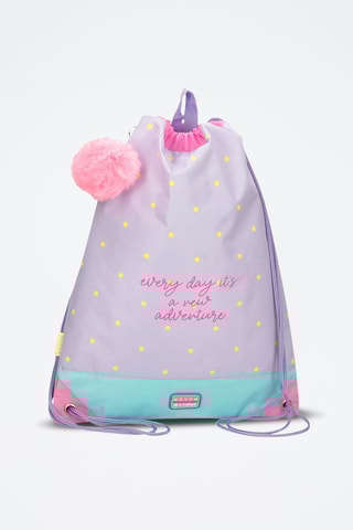 Sac à dos - Turquoise et rose