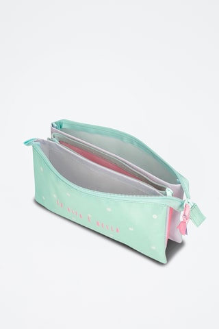 Trousse - Vert d’eau et rose