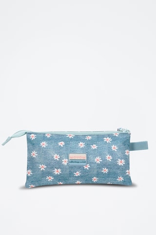 Trousse - Vert d’eau et rose