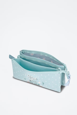 Trousse - Vert d’eau et rose