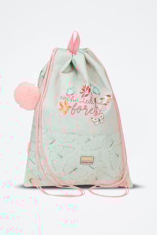 Sac à dos - Vert clair et rose poudré