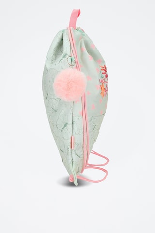 Sac à dos - Vert clair et rose poudré