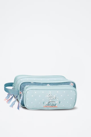 Trousse - Bleu et rose