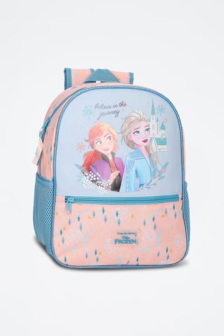 Sac à dos Elsa et Anna La Reine des Neiges Disney - Saumon et ciel