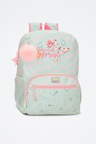 Sac à dos - Vert clair et rose poudré