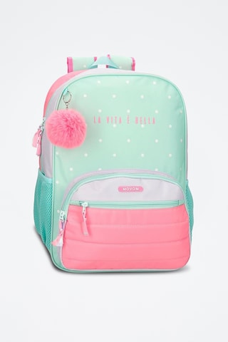 Sac à dos - Vert d’eau et rose poudré