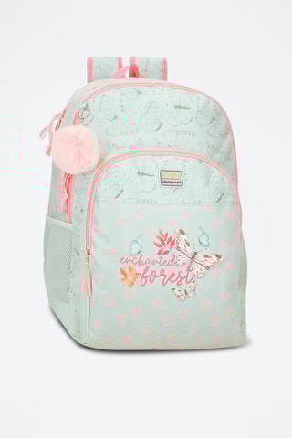 Sac à dos - Vert clair et rose poudré