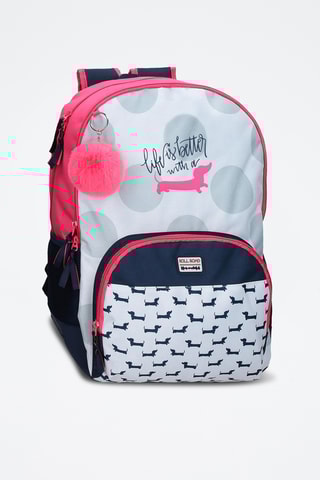 Sac à dos - Bleu marine et corail