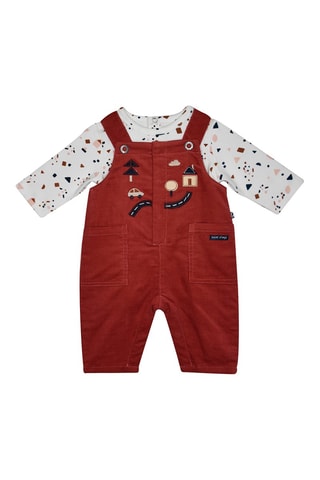 Salopette et t-shirt - Rouge