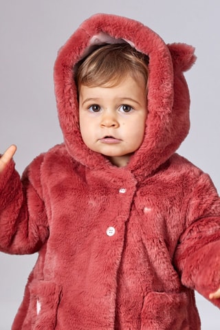 Manteau à capuche - Rouge - Rouge