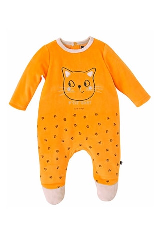 Grenouillère en velours Derick - Orange