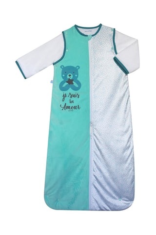 Gigoteuse bi-matière - Bleu et vert