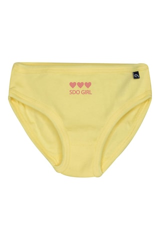 3 culottes - Jaune et blanc - Blanc et jaune