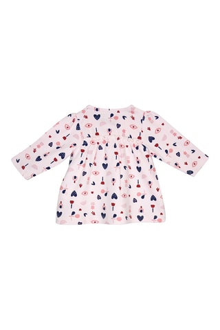 T-shirt et jegging Julienne Bleu foncé et rose clair - Bleu et rose