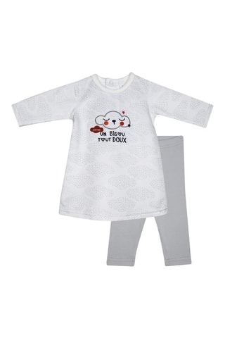 Robe et legging - Gris - Gris