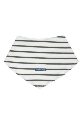 Combinaison et bavoir - Bleu et blanc - Bleu