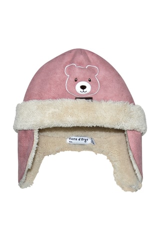 Bonnet aviateur - Rose