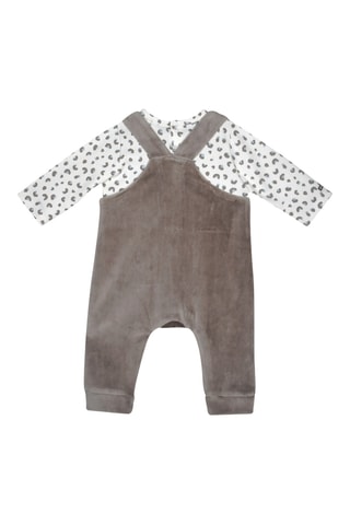 Salopette et t-shirt - Taupe