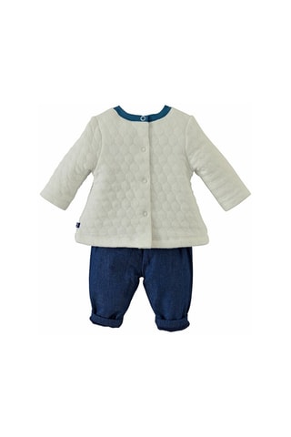 T-shirt et pantalon Baptiste - Beige et bleu