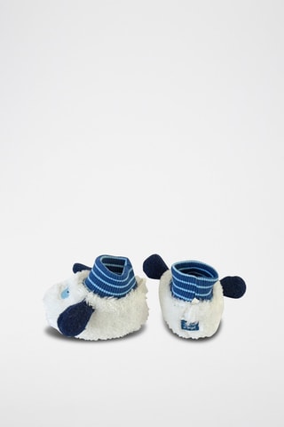 Chaussons Bangaly - Blanc et bleu
