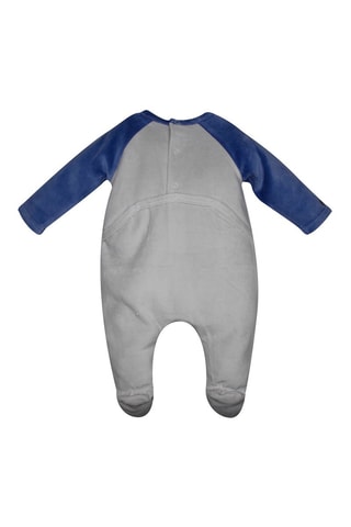 Grenouillère - Bleu et gris