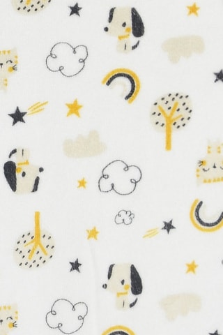 Dors-bien Irving - Blanc et jaune