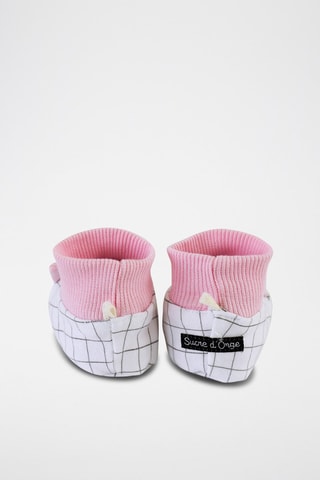 Chaussons Betsey - Blanc et rose