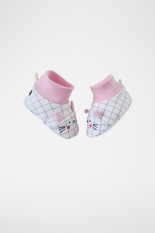 Chaussons Betsey - Blanc et rose