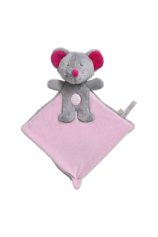 Doudou souris - Rose et gris