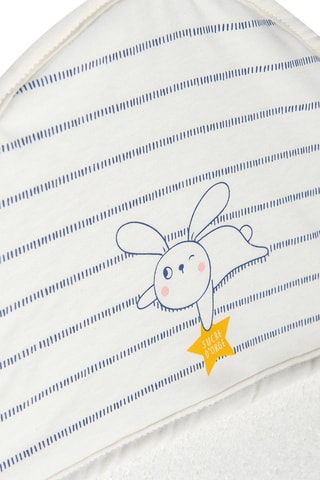 Cape de bain en coton biologique Febus - Blanc