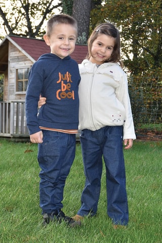 Jean taille haute - Bleu