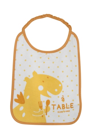 3 bavoirs - Jaune et blanc