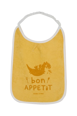 3 bavoirs - Jaune et blanc