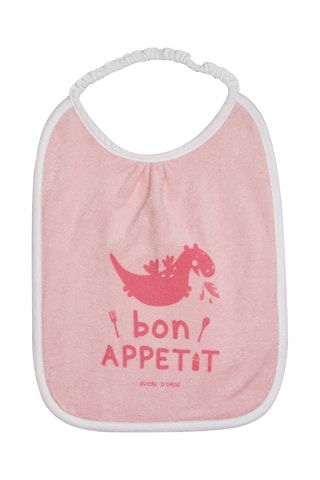 3 bavoirs - Rose et blanc